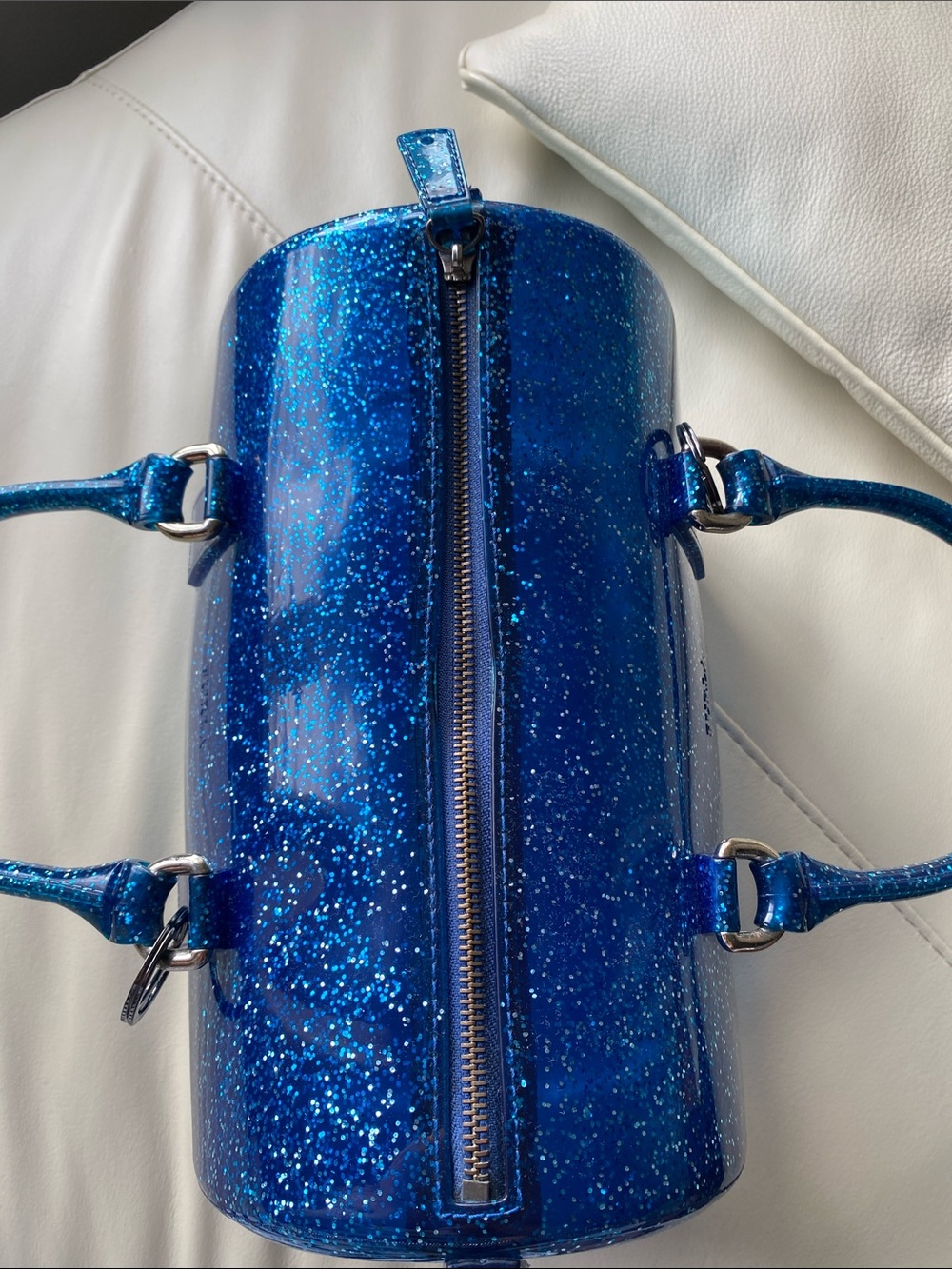 ๐ Host Pick๐ Furla Blue Glitter Candy bag - read description - Picture 14 of 17